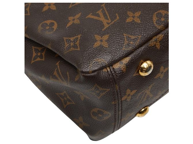 Borsa Louis Vuitton Monogram Pallas MM Marrone Rosso - vista 5