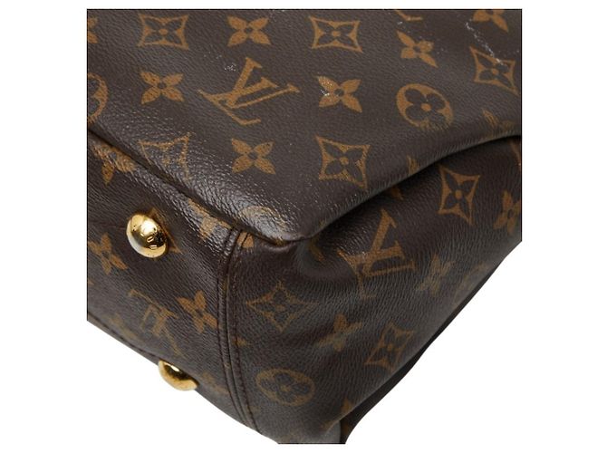 Borsa Louis Vuitton Monogram Pallas MM Marrone Rosso - vista 6