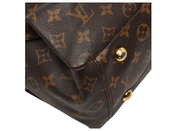 Borsa Louis Vuitton Monogram Pallas MM Marrone Rosso - vista 7