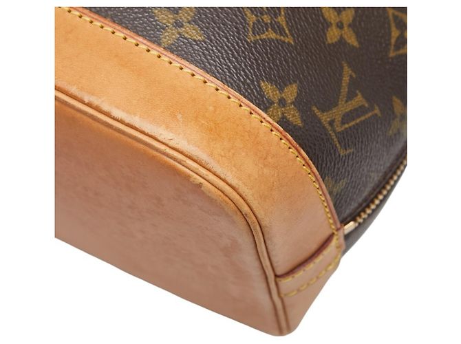 Borsa Louis Vuitton Monogram Alma PM Marrone - vista 4