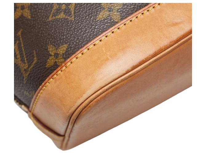 Borsa Louis Vuitton Monogram Alma PM Marrone - vista 7
