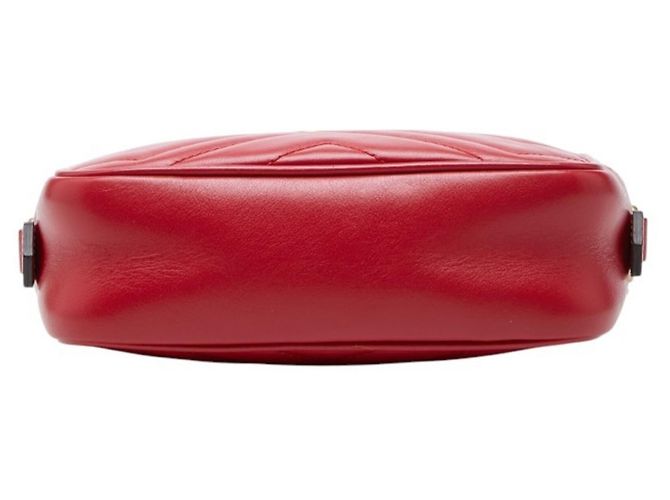 Borsa a tracolla Gucci GG Marmont Rosso - vista 3