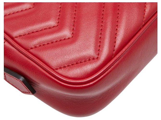 Borsa a tracolla Gucci GG Marmont Rosso - vista 5