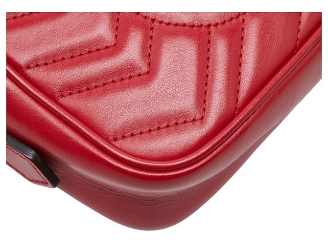 Borsa a tracolla Gucci GG Marmont Rosso - vista 7