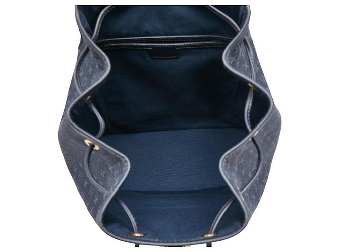 Zaino Louis Vuitton Monogram Mini Montsouris GM Blu navy - vista 8