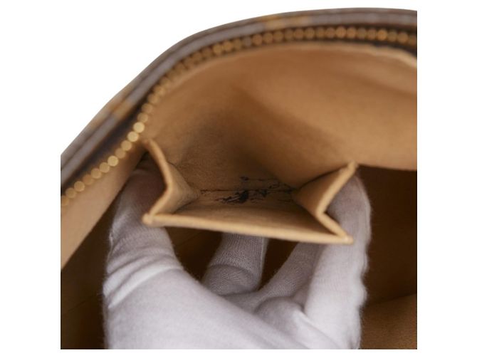 Borsa a Spalla Louis Vuitton Monogram Looping GM Marrone - vista 11