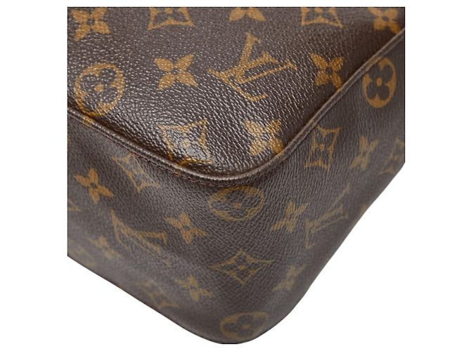 Borsa a Spalla Louis Vuitton Monogram Looping GM Marrone - vista 4