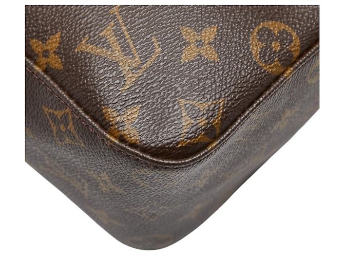 Borsa a Spalla Louis Vuitton Monogram Looping GM Marrone - vista 7