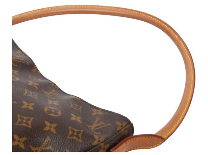 Borsa a Spalla Louis Vuitton Monogram Looping GM Marrone - vista 8
