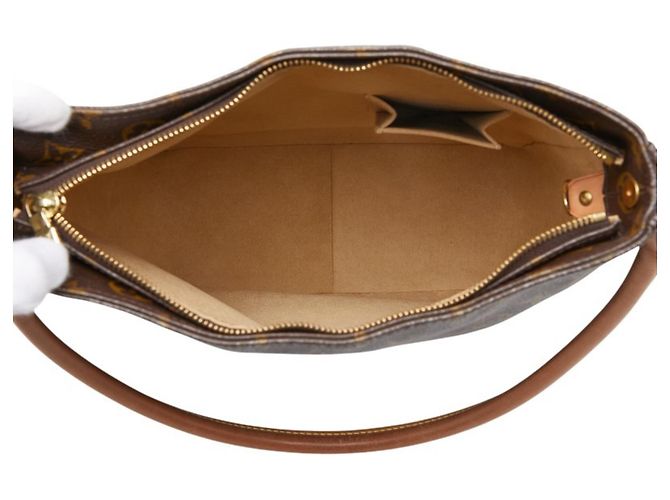 Borsa a Spalla Louis Vuitton Monogram Looping GM Marrone - vista 9