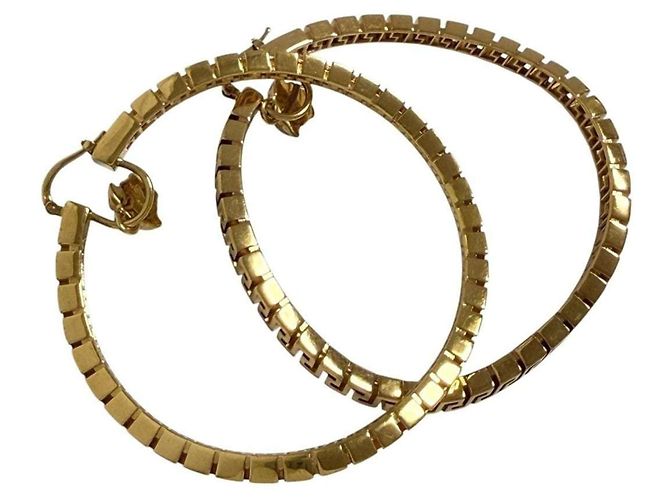 Medusa Pendientes de aro grandes para mujer Versace - vista 3