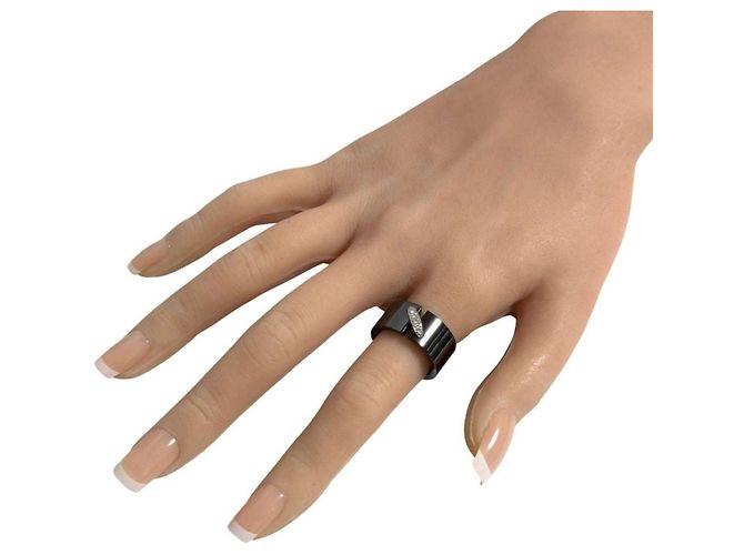 Chaumet Liens Ring aus 18K Weißgold Schwarz - Ansicht 10