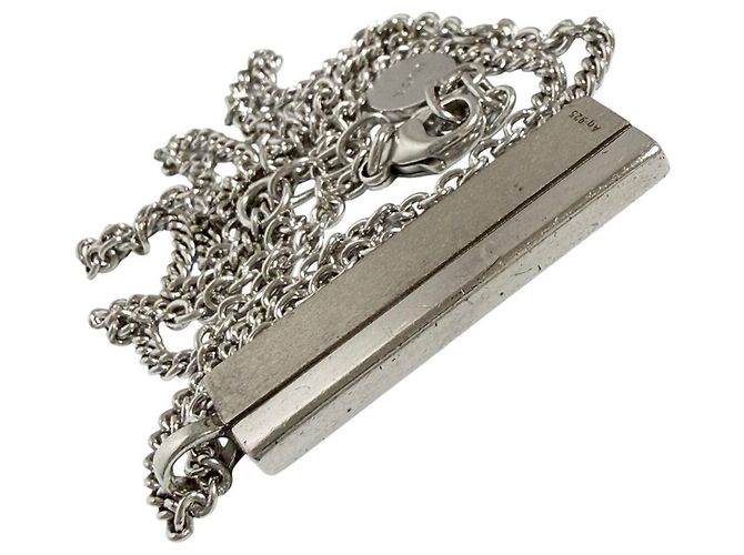 Collana con pendente a piastra da uomo Christian Dior in argento 925 - vista 6