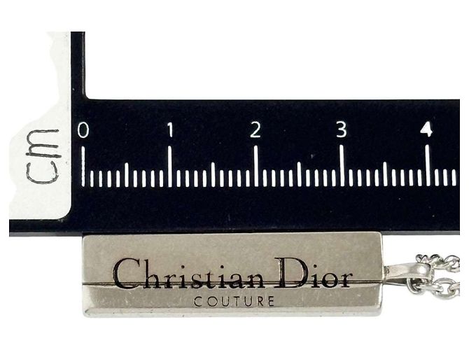 Collana con pendente a piastra da uomo Christian Dior in argento 925 - vista 9