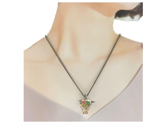 Collana Anger Forest Bullshead per uomo Gucci - vista 10