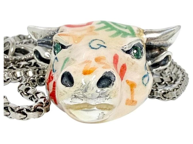 Collana Anger Forest Bullshead per uomo Gucci - vista 3