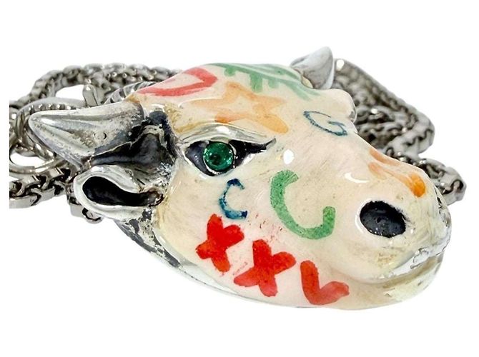 Collana Anger Forest Bullshead per uomo Gucci - vista 5