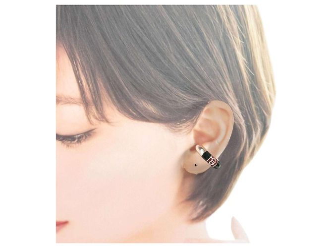 Ear Cuff Gucci Unisex con dettaglio Web Stripe - vista 9