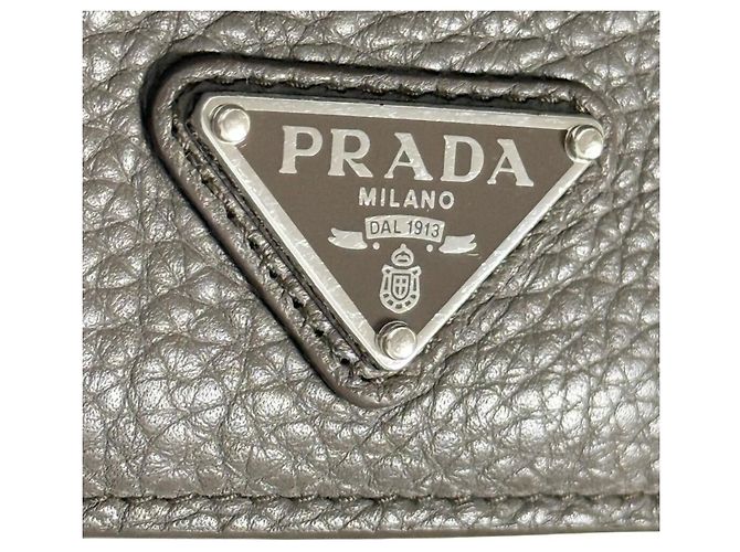 Prada Men's Vitello Daino Bi-fold Wallet Brown - view 10