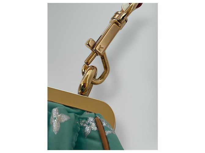 Borsa Louis Vuitton Monogram 2005 edizione limitata Bianco Grigio Blu chiaro Gold hardware - vista 5