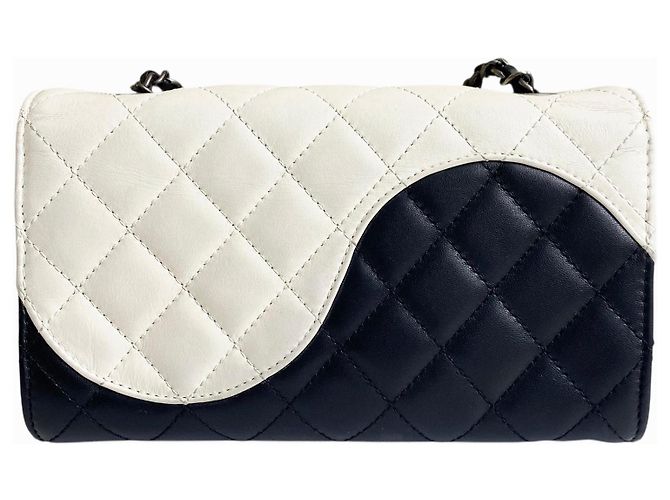 Wallet On Chain Borsa Chanel 16C Paris-Seoul Small Yin Yang Rara Nero Bianco - vista 9