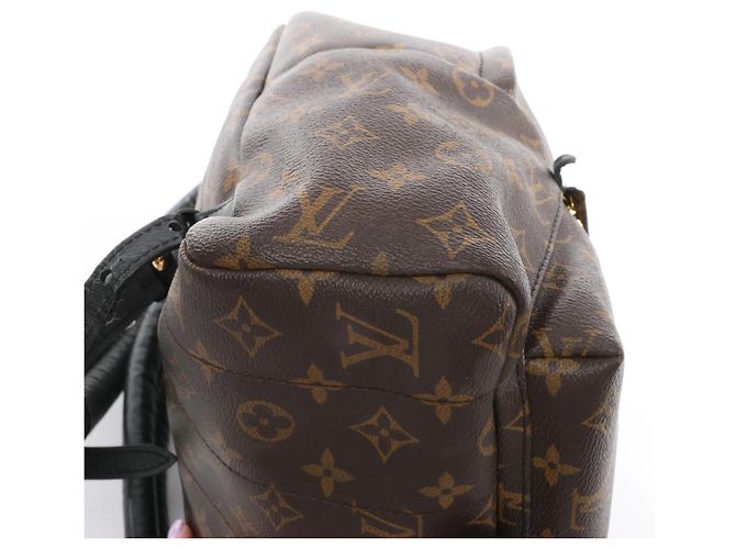 Zaino Louis Vuitton Palm Springs MM Monogram Canvas Marrone M44874 - vista 5
