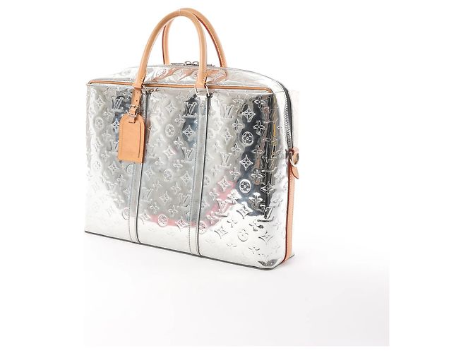 Borsa Louis Vuitton Neo Porte Documents Voyages Monogram Mirror in Argento M58755 Grigio - vista 2