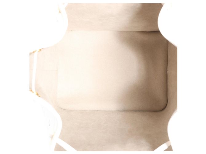 Borsa a tracolla Louis Vuitton Petit Noe NM Monogram Cutout Bianco M20740 Beige - vista 12