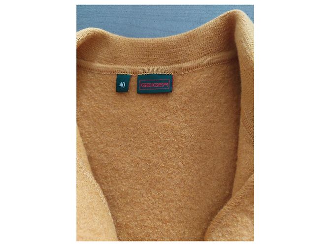 Kurt Geiger Geiger Mustard Boiled Wool Short Jacket - view 2