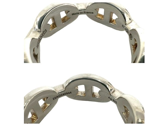 Ring Hermès Anillo Chaine d'Ancre Enchainée Hermes Plata - vista 3