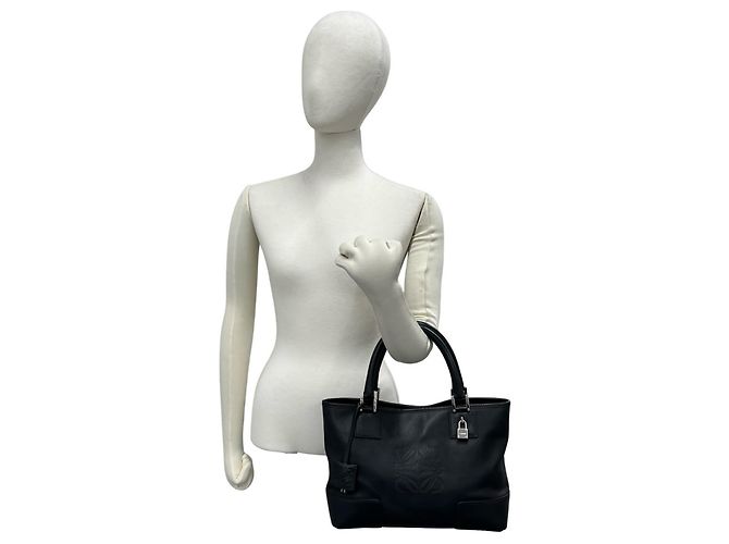 Loewe Anagram Logo Leder Mini Tote Bag Schwarz - Ansicht 2