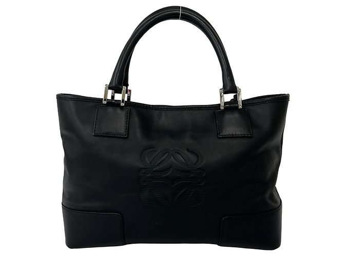 Loewe Anagram Logo Leder Mini Tote Bag Schwarz - Ansicht 3
