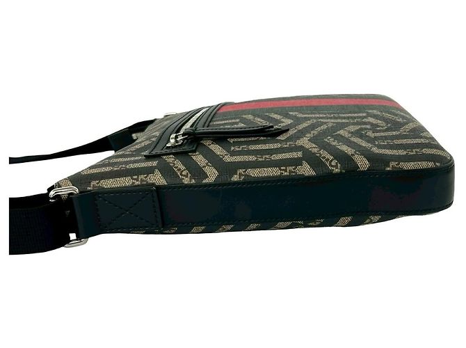 Borsa a tracolla GUCCI GG Kaleido Bee Web Line Sherry Supreme Nero Rosso Verde - vista 5