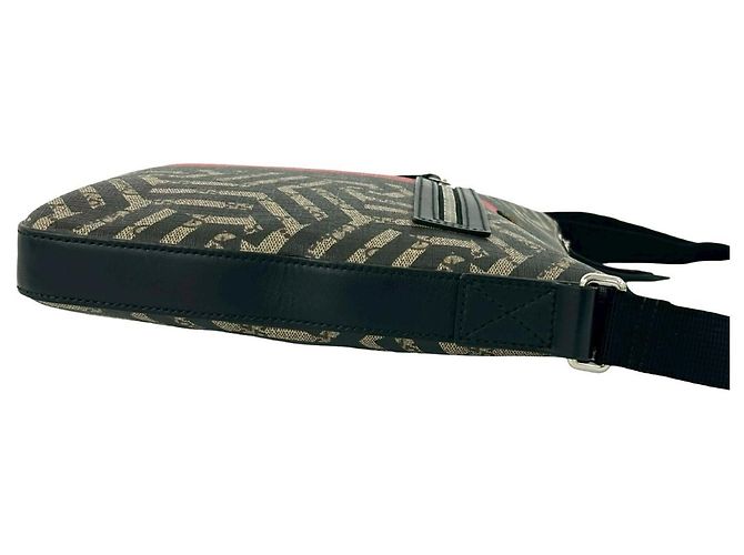 Borsa a tracolla GUCCI GG Kaleido Bee Web Line Sherry Supreme Nero Rosso Verde - vista 6