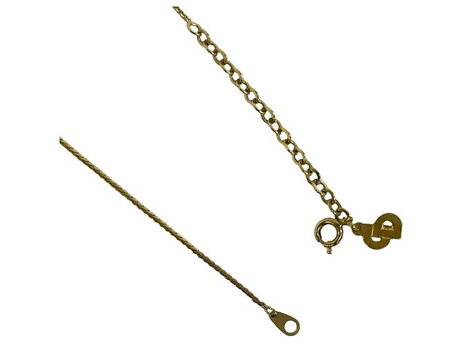 Collana Christian Dior con logo CD placcato oro D'oro - vista 4