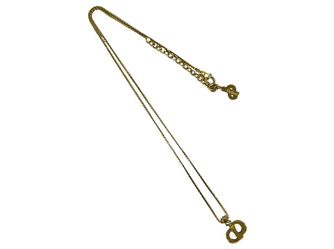 Collana Christian Dior con logo CD placcato oro D'oro - vista 5