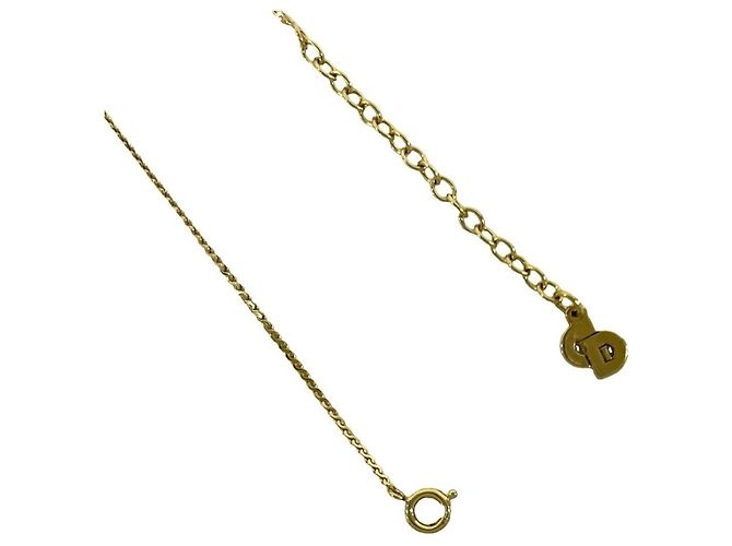 Collana Christian Dior CD Logo placcata oro D'oro - vista 4