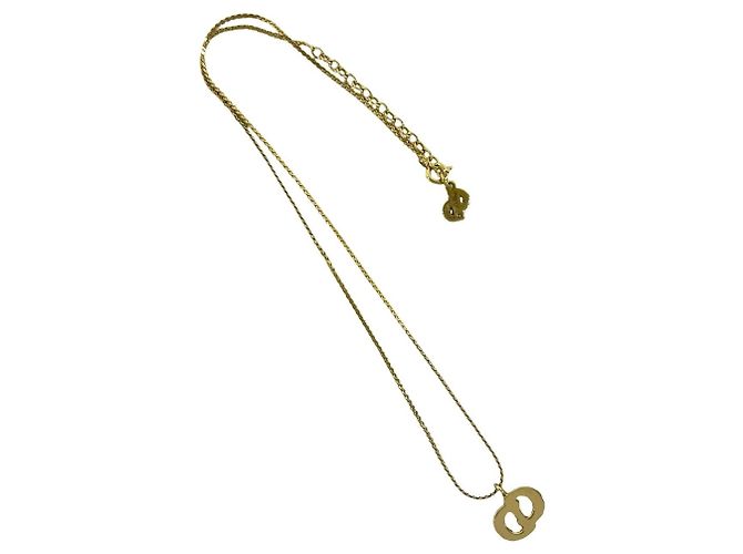 Collana Christian Dior CD Logo placcata oro D'oro - vista 5