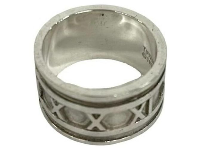 Tiffany & Co Bague large Tiffany Vintage Atlas Argenté - vue 5