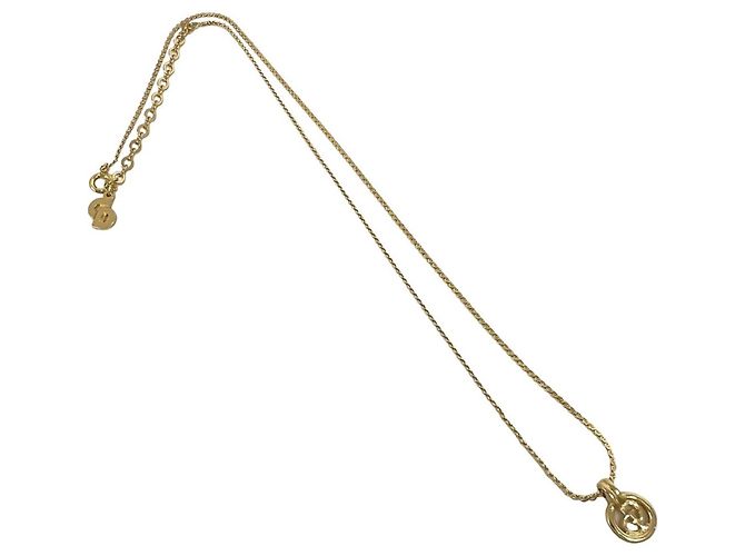 Collana con pendente logo CD Christian Dior placcato oro D'oro - vista 5