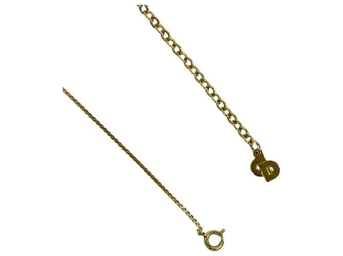 Collana Christian Dior Logo placcata oro D'oro - vista 4