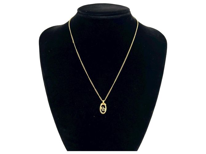 Collana con pendente Christian Dior placcata oro D'oro - vista 2