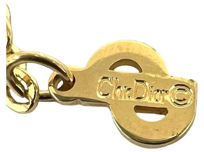 Collana con pendente Christian Dior placcata oro D'oro - vista 3