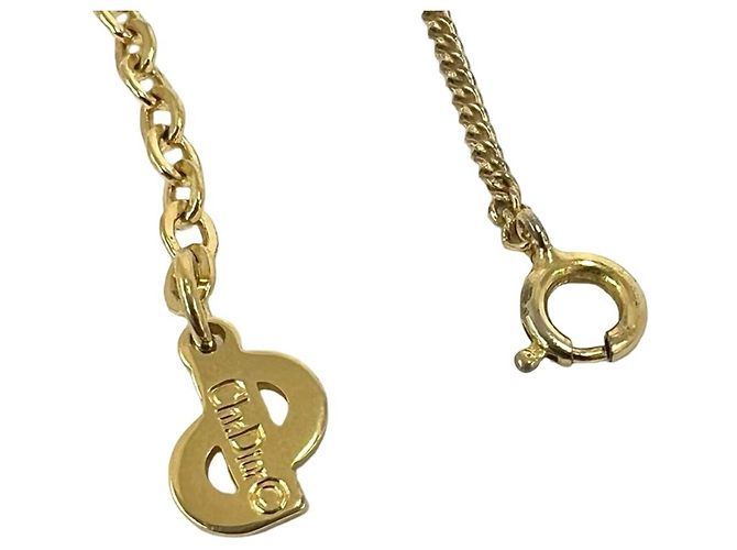 Collana con pendente Christian Dior placcata oro D'oro - vista 4