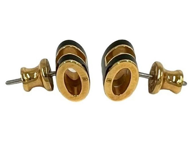 Hermès Pop H HERMES Ohrstecker in Gold und Schwarz Golden - Ansicht 5