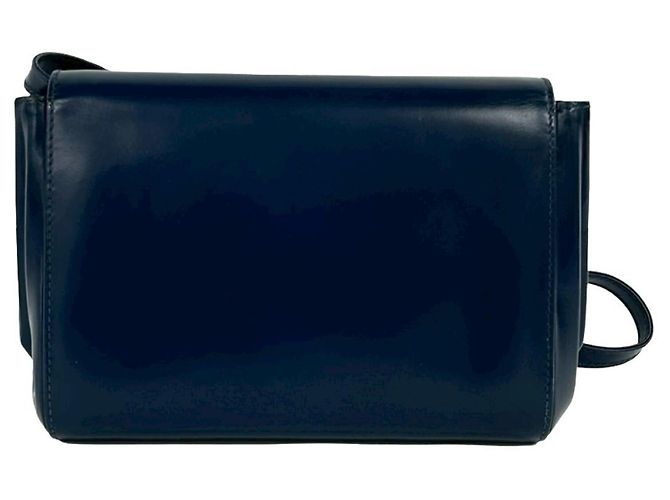 Mini borsa a tracolla in pelle blu navy Gucci - vista 3