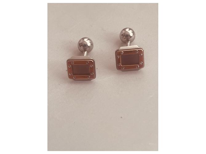 Gemelli Cartier in oro e argento Silver hardware Gold hardware - vista 2
