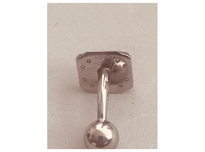 Gemelli Cartier in oro e argento Silver hardware Gold hardware - vista 6