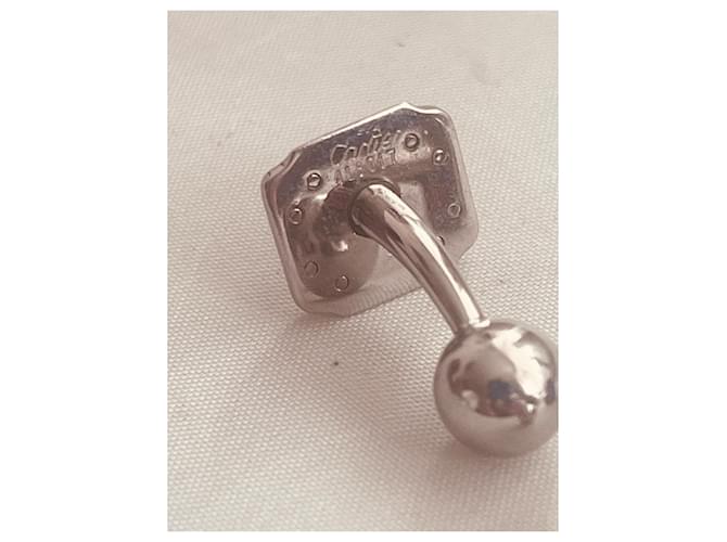 Gemelli Cartier in oro e argento Silver hardware Gold hardware - vista 7