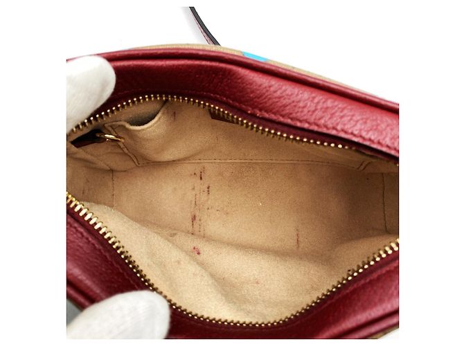 GUCCI 647784 Bolsa de ombro colaboração Doraemon Marrom Vermelho - vista 6